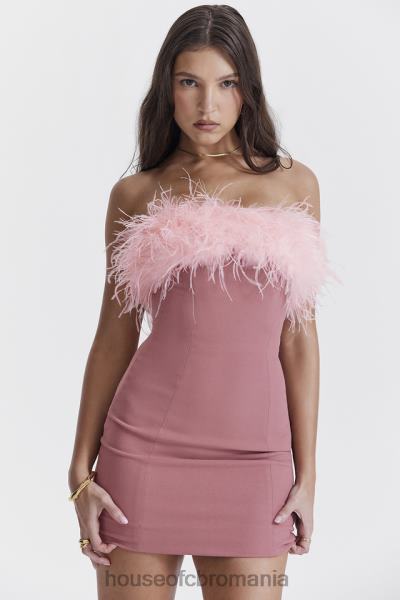îmbrăcăminte House of CB rochie mini alexa roz cald X4F68219