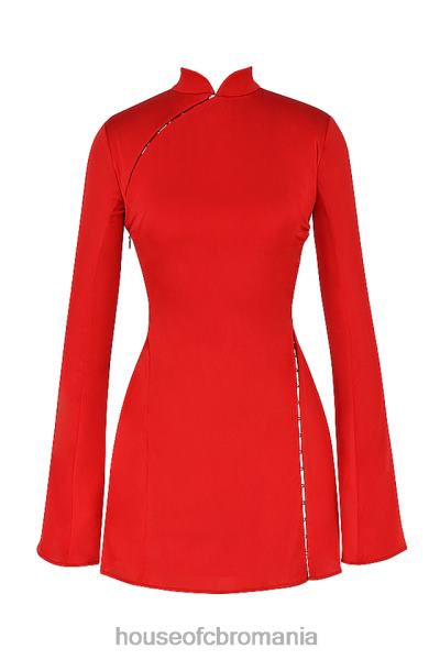 îmbrăcăminte House of CB rochie mini alyssa scarlet din satin X4F68498