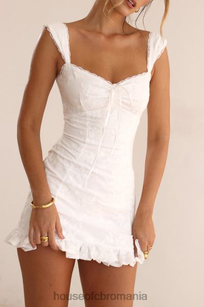 îmbrăcăminte House of CB rochie mini brodata alb odessa X4F68226