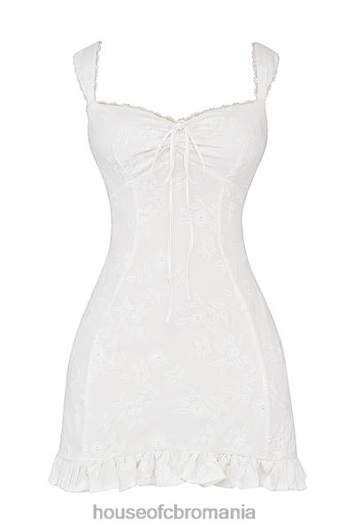 îmbrăcăminte House of CB rochie mini brodata alb odessa X4F68226