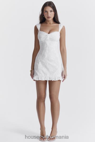 îmbrăcăminte House of CB rochie mini brodata alb odessa X4F68226