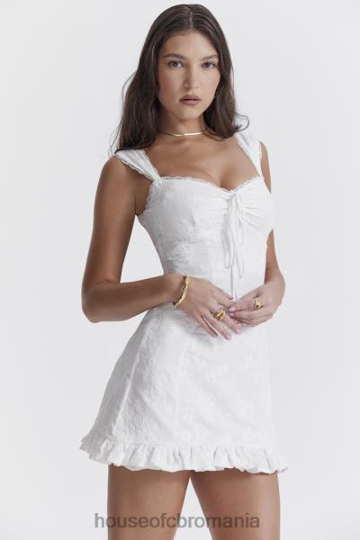îmbrăcăminte House of CB rochie mini brodata alb odessa X4F68226