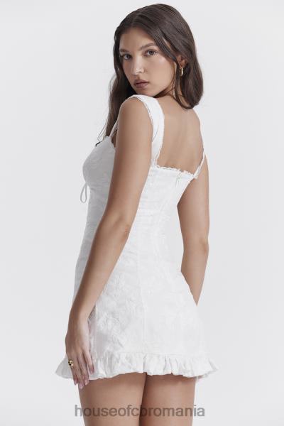 îmbrăcăminte House of CB rochie mini brodata alb odessa X4F68226