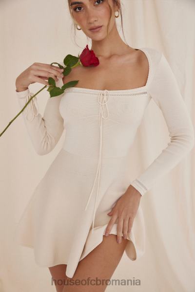 îmbrăcăminte House of CB rochie mini caprice cream din tricot delicat X4F68298