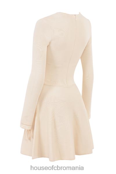 îmbrăcăminte House of CB rochie mini caprice cream din tricot delicat X4F68298
