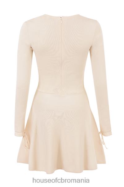 îmbrăcăminte House of CB rochie mini caprice cream din tricot delicat X4F68298