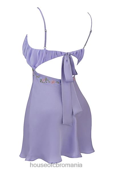 îmbrăcăminte House of CB rochie mini christa brodata lavanda X4F68243