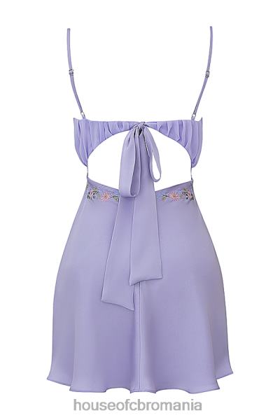 îmbrăcăminte House of CB rochie mini christa brodata lavanda X4F68243