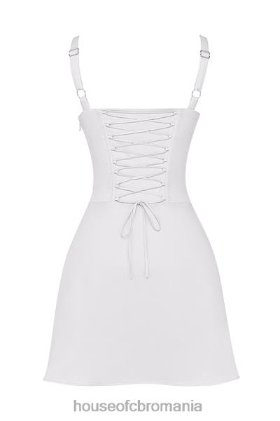îmbrăcăminte House of CB rochie mini corset alb carlotta X4F68270