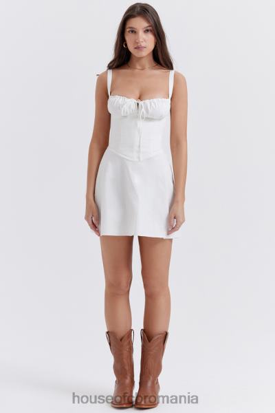 îmbrăcăminte House of CB rochie mini corset alb carlotta X4F68270