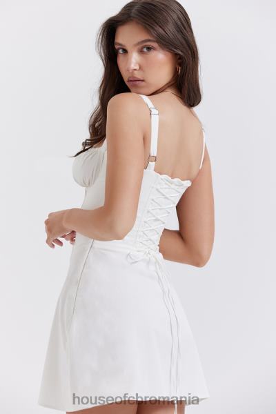 îmbrăcăminte House of CB rochie mini corset alb carlotta X4F68270
