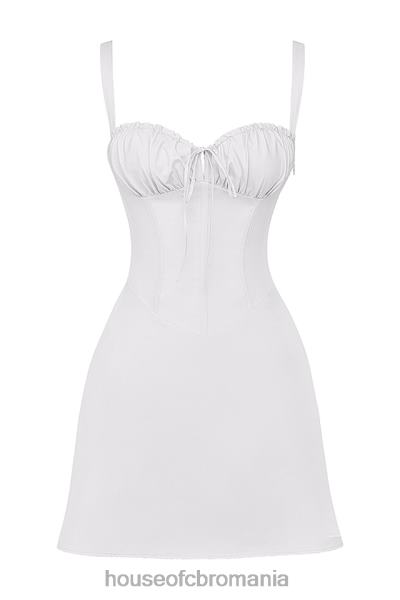 îmbrăcăminte House of CB rochie mini corset alb carlotta X4F68270