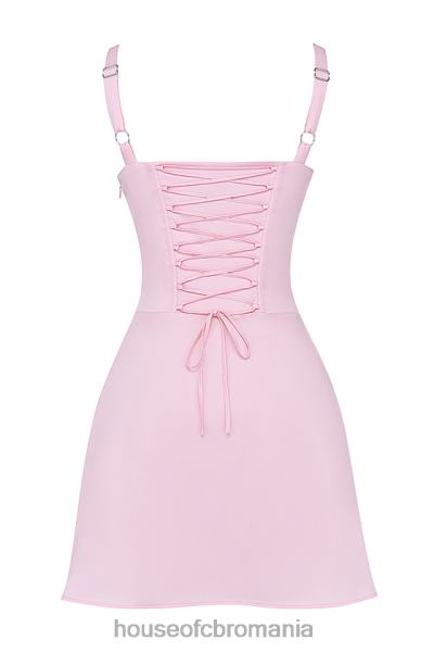 îmbrăcăminte House of CB rochie mini corset carlotta baby roz X4F68258