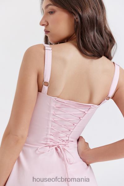 îmbrăcăminte House of CB rochie mini corset carlotta baby roz X4F68258