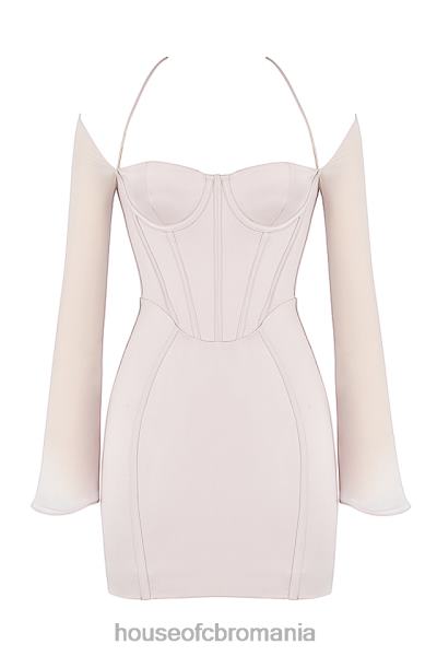 îmbrăcăminte House of CB rochie mini corset din satin cristal isra X4F68494