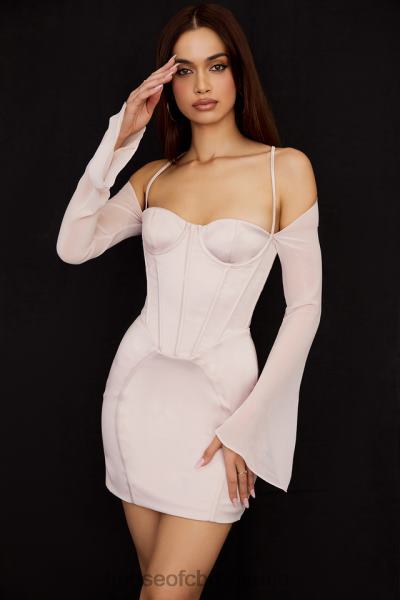 îmbrăcăminte House of CB rochie mini corset din satin cristal isra X4F68494