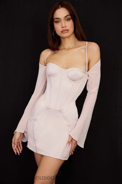 îmbrăcăminte House of CB rochie mini corset din satin cristal isra X4F68494