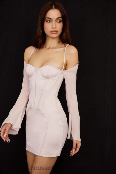 îmbrăcăminte House of CB rochie mini corset din satin cristal isra X4F68494