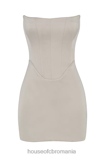 îmbrăcăminte House of CB rochie mini corset magdalena oyster X4F68448