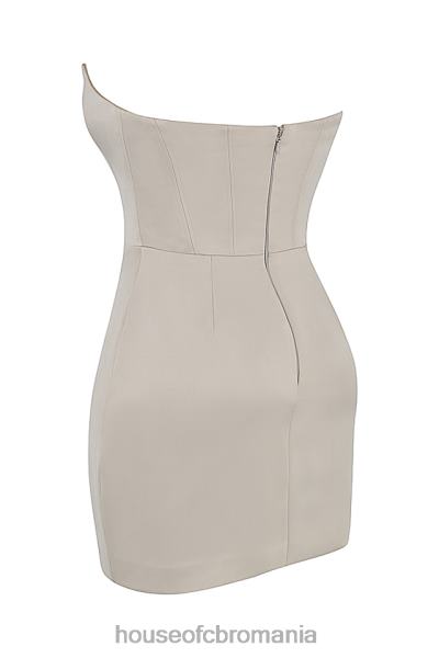 îmbrăcăminte House of CB rochie mini corset magdalena oyster X4F68448