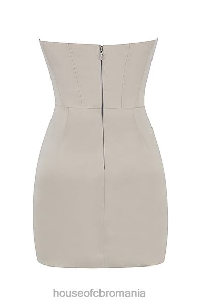 îmbrăcăminte House of CB rochie mini corset magdalena oyster X4F68448