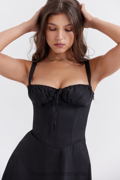 îmbrăcăminte House of CB rochie mini corset negru carlotta X4F68269