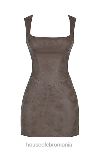 îmbrăcăminte House of CB rochie mini corset pandora mocha X4F68144