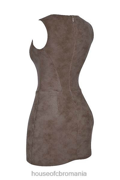 îmbrăcăminte House of CB rochie mini corset pandora mocha X4F68144