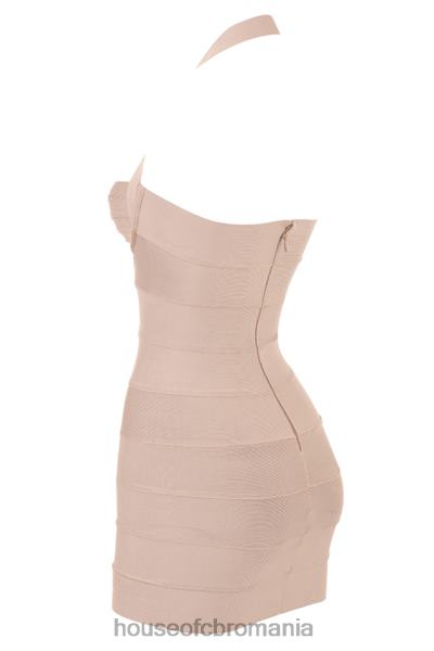îmbrăcăminte House of CB rochie mini cu bandaj maliha latte X4F68453