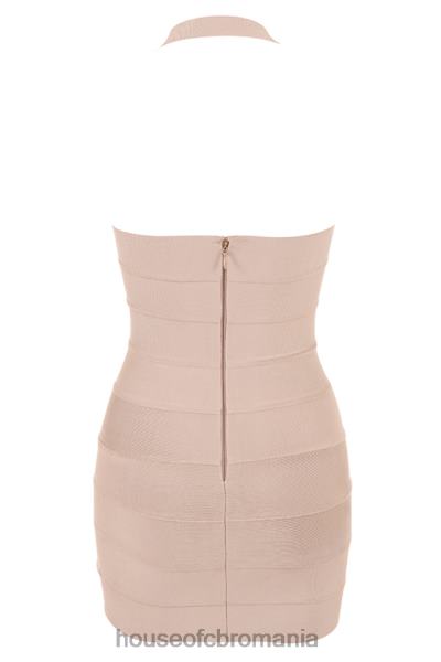 îmbrăcăminte House of CB rochie mini cu bandaj maliha latte X4F68453