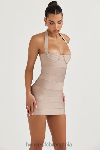 îmbrăcăminte House of CB rochie mini cu bandaj maliha latte X4F68453