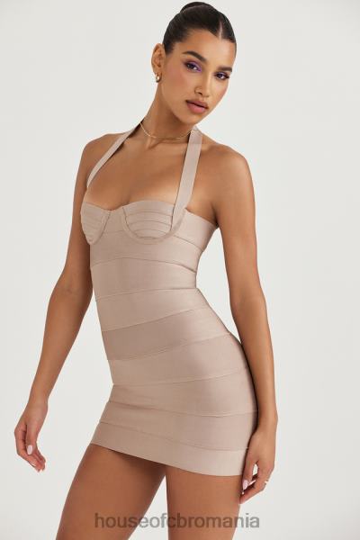 îmbrăcăminte House of CB rochie mini cu bandaj maliha latte X4F68453