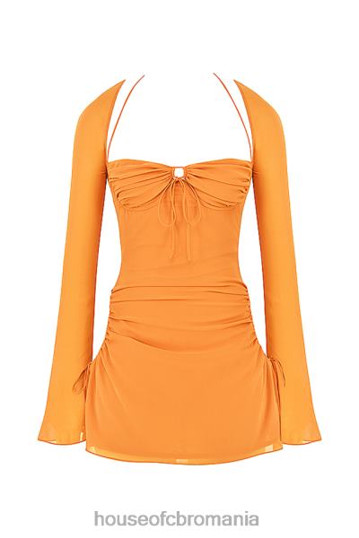 îmbrăcăminte House of CB rochie mini cu capul din sifon mandarina bebelusi X4F68421