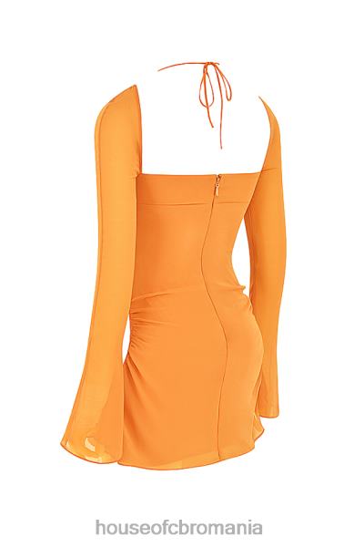 îmbrăcăminte House of CB rochie mini cu capul din sifon mandarina bebelusi X4F68421