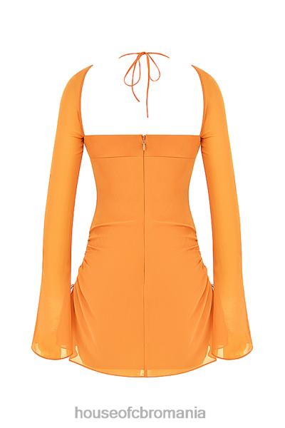 îmbrăcăminte House of CB rochie mini cu capul din sifon mandarina bebelusi X4F68421