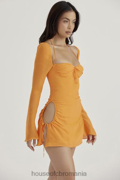 îmbrăcăminte House of CB rochie mini cu capul din sifon mandarina bebelusi X4F68421