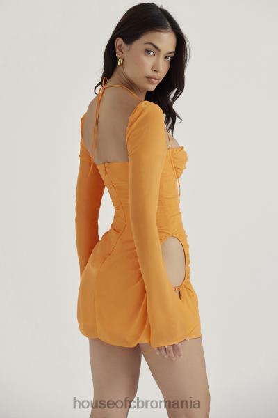 îmbrăcăminte House of CB rochie mini cu capul din sifon mandarina bebelusi X4F68421