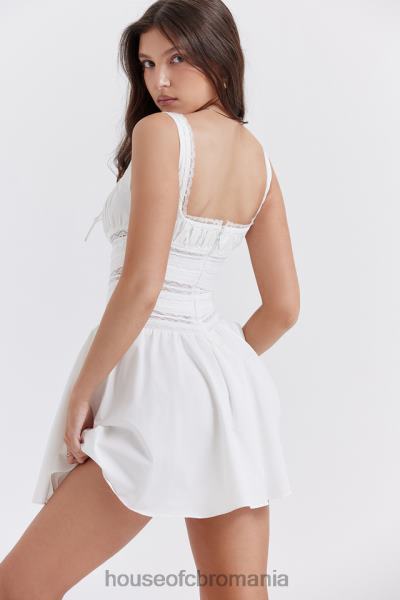 îmbrăcăminte House of CB rochie mini cu dantelă albă tiffani X4F68267