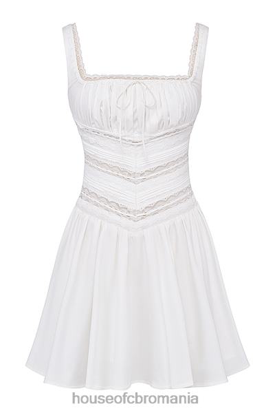 îmbrăcăminte House of CB rochie mini cu dantelă albă tiffani X4F68267
