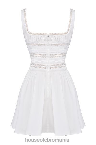 îmbrăcăminte House of CB rochie mini cu dantelă albă tiffani X4F68267
