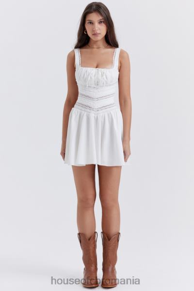 îmbrăcăminte House of CB rochie mini cu dantelă albă tiffani X4F68267