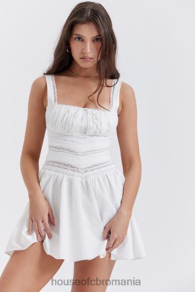 îmbrăcăminte House of CB rochie mini cu dantelă albă tiffani X4F68267