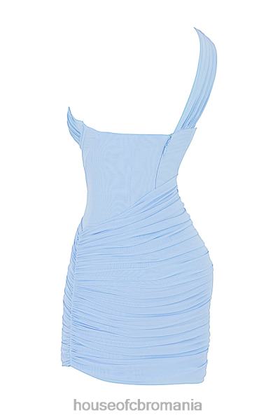 îmbrăcăminte House of CB rochie mini cu decupaj albastru baby clementine X4F68542