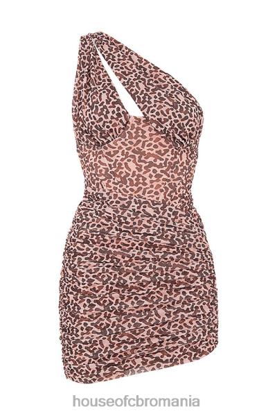 îmbrăcăminte House of CB rochie mini cu decupaj cu imprimeu animal clementine X4F68583
