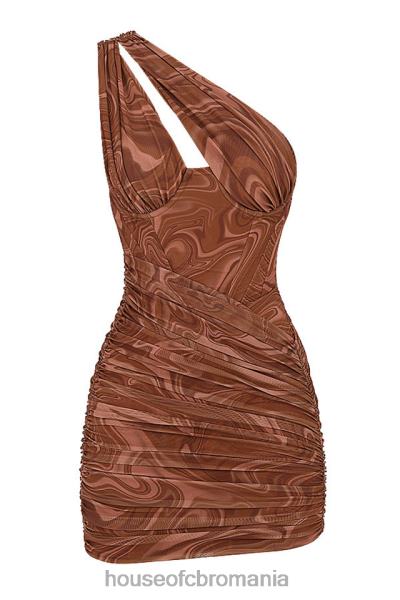 îmbrăcăminte House of CB rochie mini cu decupaj cu imprimeu vârtej de clementine X4F68567