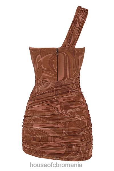 îmbrăcăminte House of CB rochie mini cu decupaj cu imprimeu vârtej de clementine X4F68567