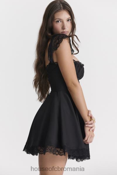 îmbrăcăminte House of CB rochie mini cu linie a neagra kaia X4F68287