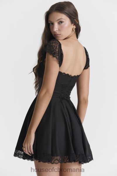 îmbrăcăminte House of CB rochie mini cu linie a neagra kaia X4F68287