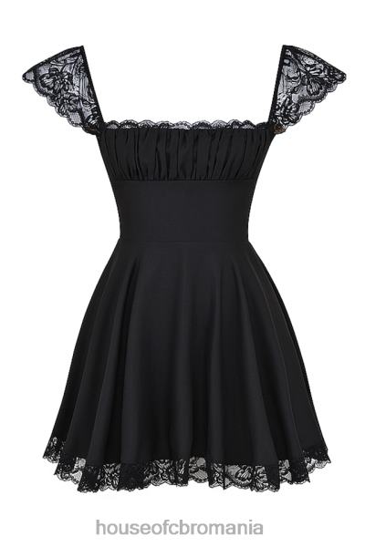 îmbrăcăminte House of CB rochie mini cu linie a neagra kaia X4F68287