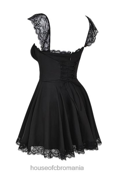 îmbrăcăminte House of CB rochie mini cu linie a neagra kaia X4F68287